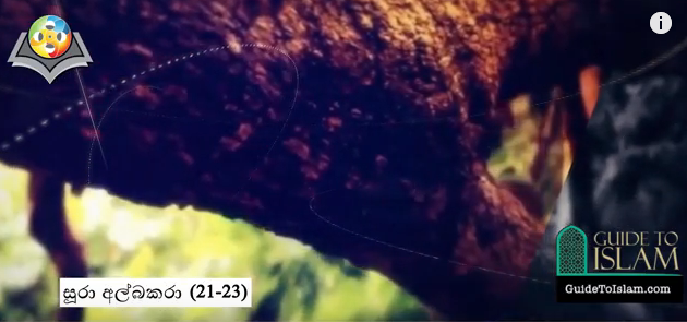 سورة البقرة (21-23) باللغة السنهالية